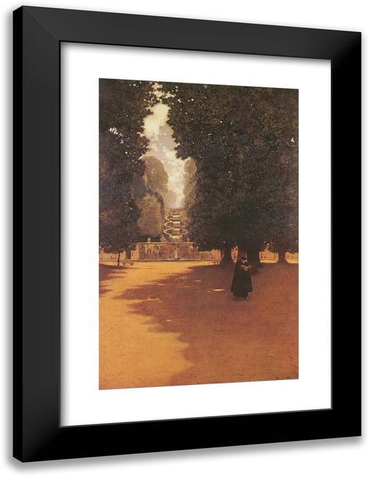 Villa Torlonia, Rome 18x24 Black Modern Wood Framed Art Print Poster by Parrish, Maxfield