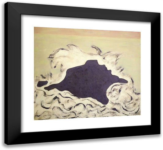 Advancing Sea 22x20 Black Modern Wood Framed Art Print Poster by Avery, Milton