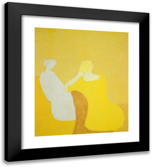Interlude 20x22 Black Modern Wood Framed Art Print Poster by Avery, Milton