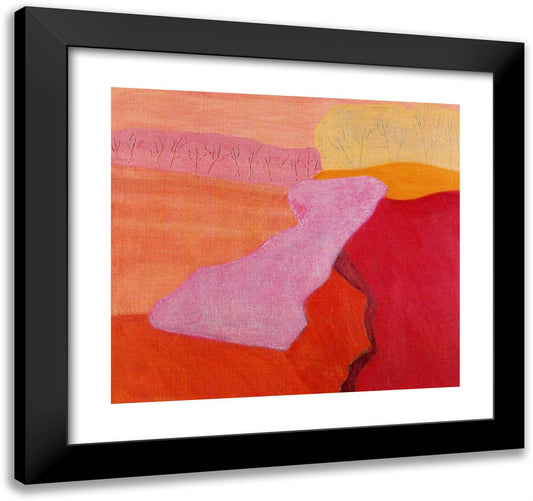 Shapes of Spring 21x20 Black Modern Wood Framed Art Print Poster by Avery, Milton