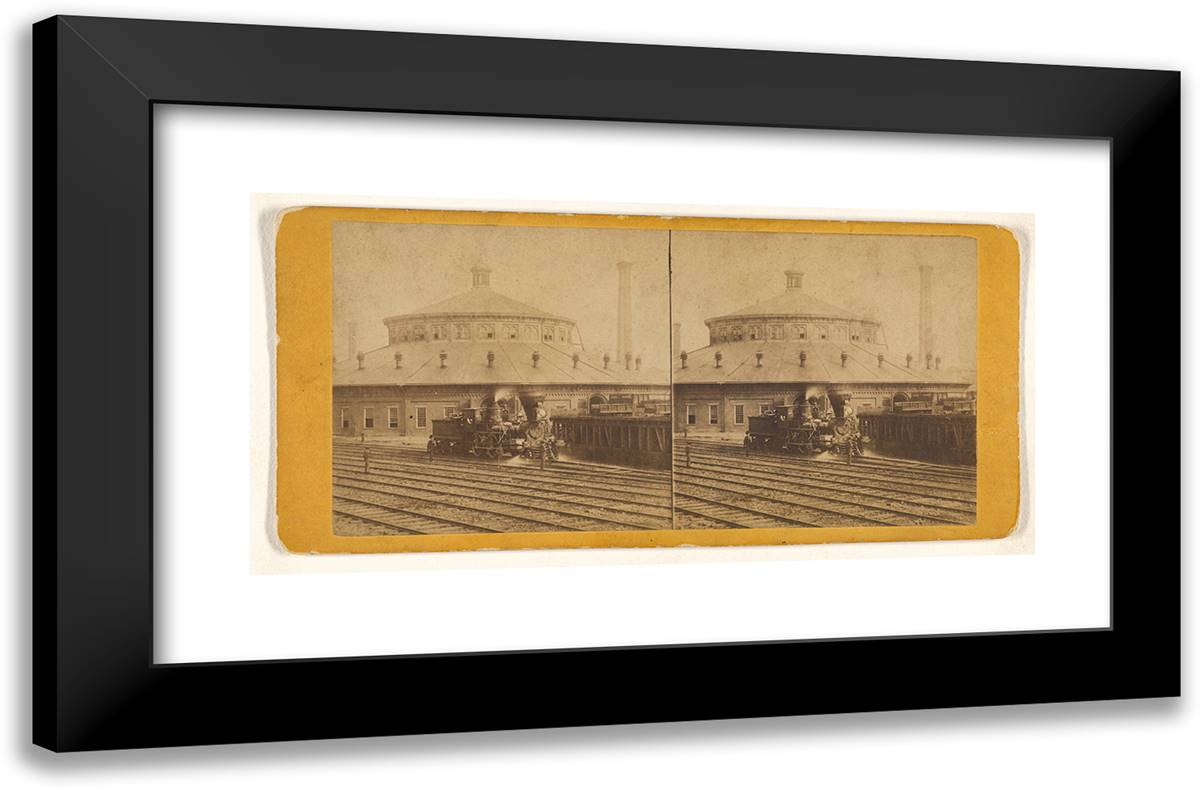 Altoona, Pa. 24x16 Black Modern Wood Framed Art Print Poster by Muybridge, Eadweard