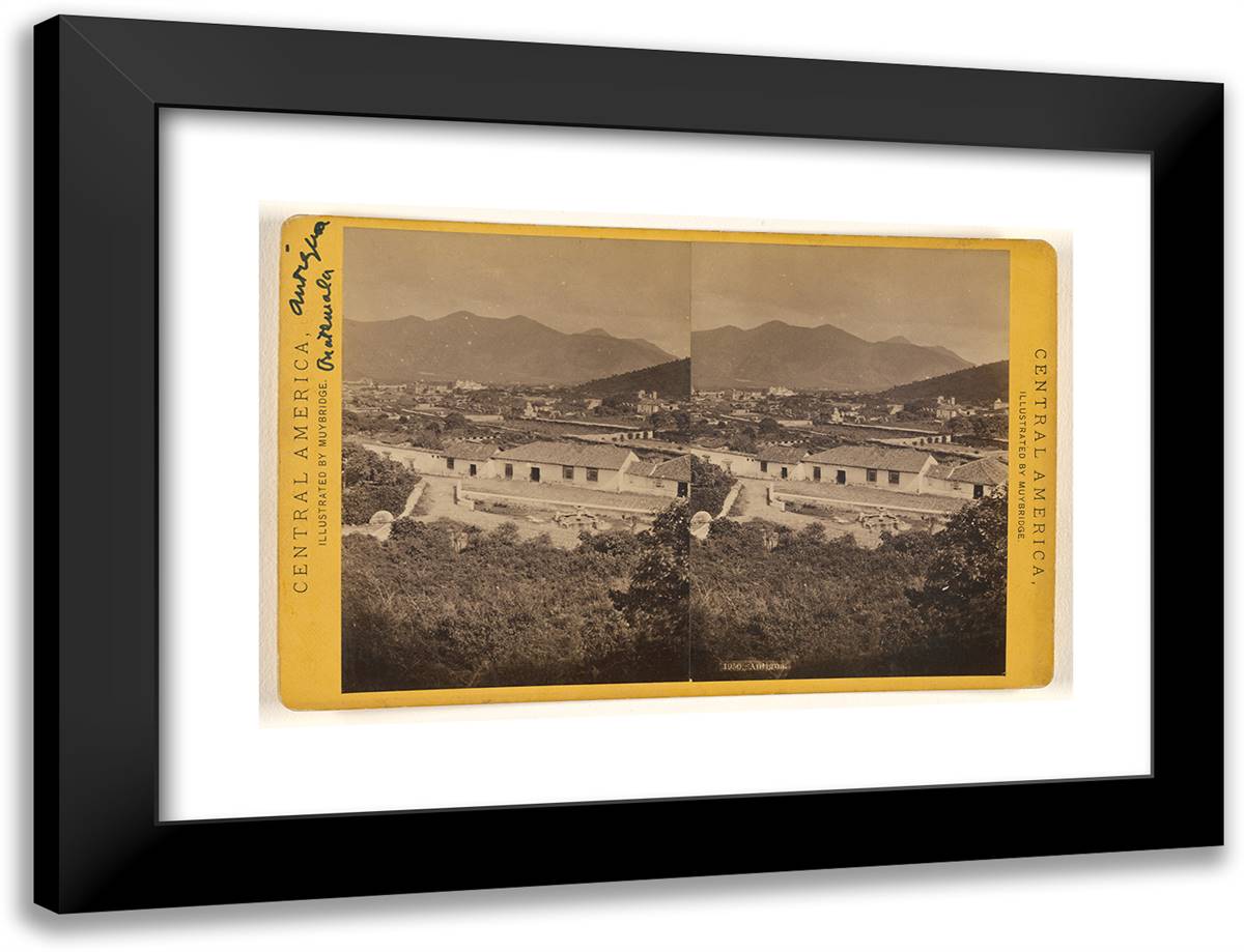 Antigua. I 24x18 Black Modern Wood Framed Art Print Poster by Muybridge, Eadweard