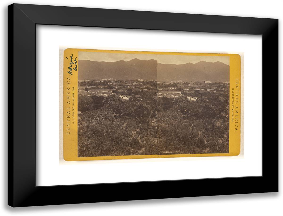 Antigua. II 24x18 Black Modern Wood Framed Art Print Poster by Muybridge, Eadweard