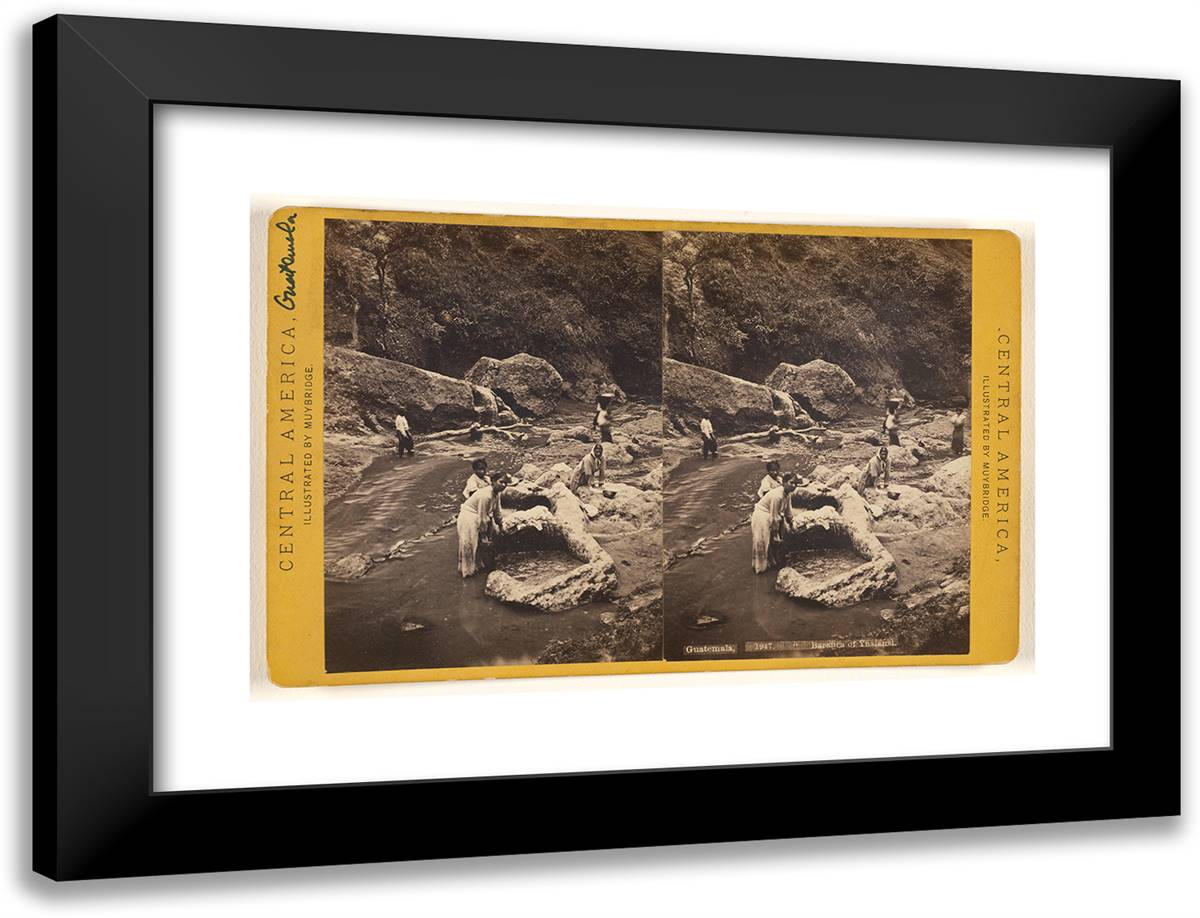 Guatemala, Baranca of Ynsiensi. I 24x18 Black Modern Wood Framed Art Print Poster by Muybridge, Eadweard