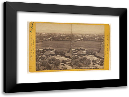 Guatemala, from the Cerro Del Carmen. 24x18 Black Modern Wood Framed Art Print Poster by Muybridge, Eadweard