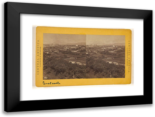 Guatemala, from the Cerro Del Carmen. I 24x18 Black Modern Wood Framed Art Print Poster by Muybridge, Eadweard