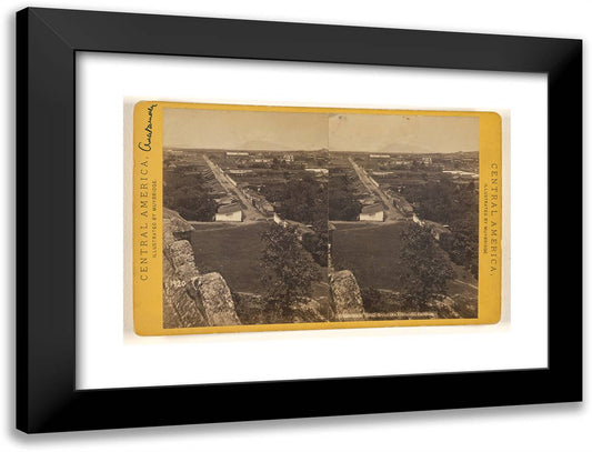 Guatemala, from the Cerro Del Carmen. II 24x18 Black Modern Wood Framed Art Print Poster by Muybridge, Eadweard