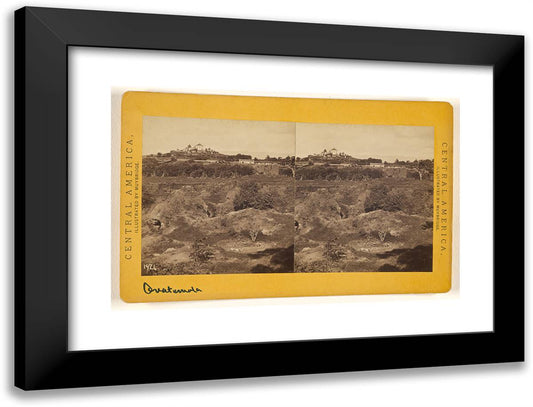 Guatemala, the Cerro Del Carmen. 24x18 Black Modern Wood Framed Art Print Poster by Muybridge, Eadweard