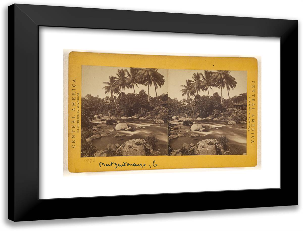 Mazatenango. III 24x18 Black Modern Wood Framed Art Print Poster by Muybridge, Eadweard