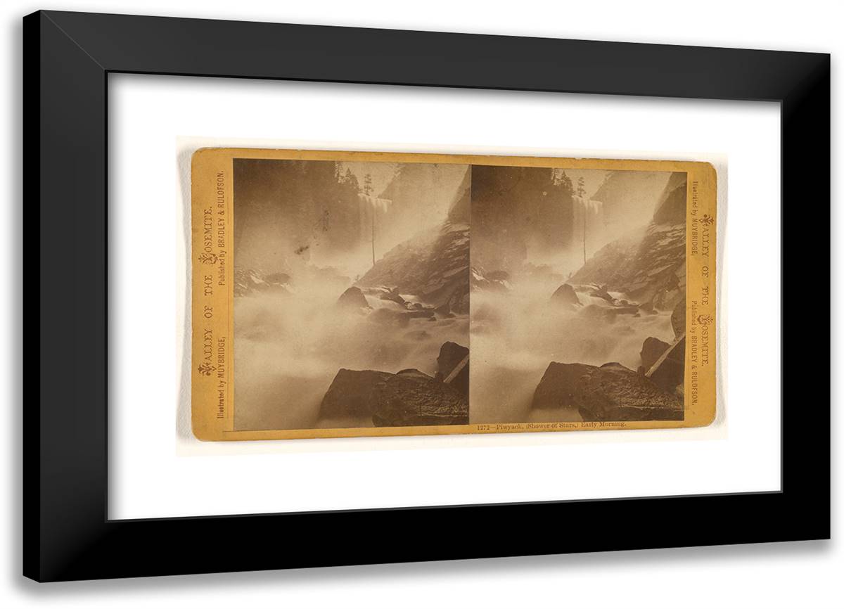 Piwyack (Shower of Stars), Early Morning 24x17 Black Modern Wood Framed Art Print Poster by Muybridge, Eadweard