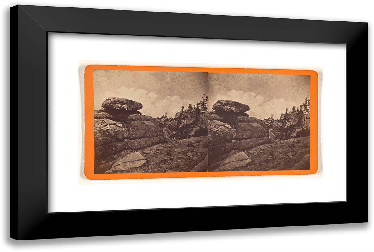 Summit of Eagle Rock 24x16 Black Modern Wood Framed Art Print Poster by Muybridge, Eadweard