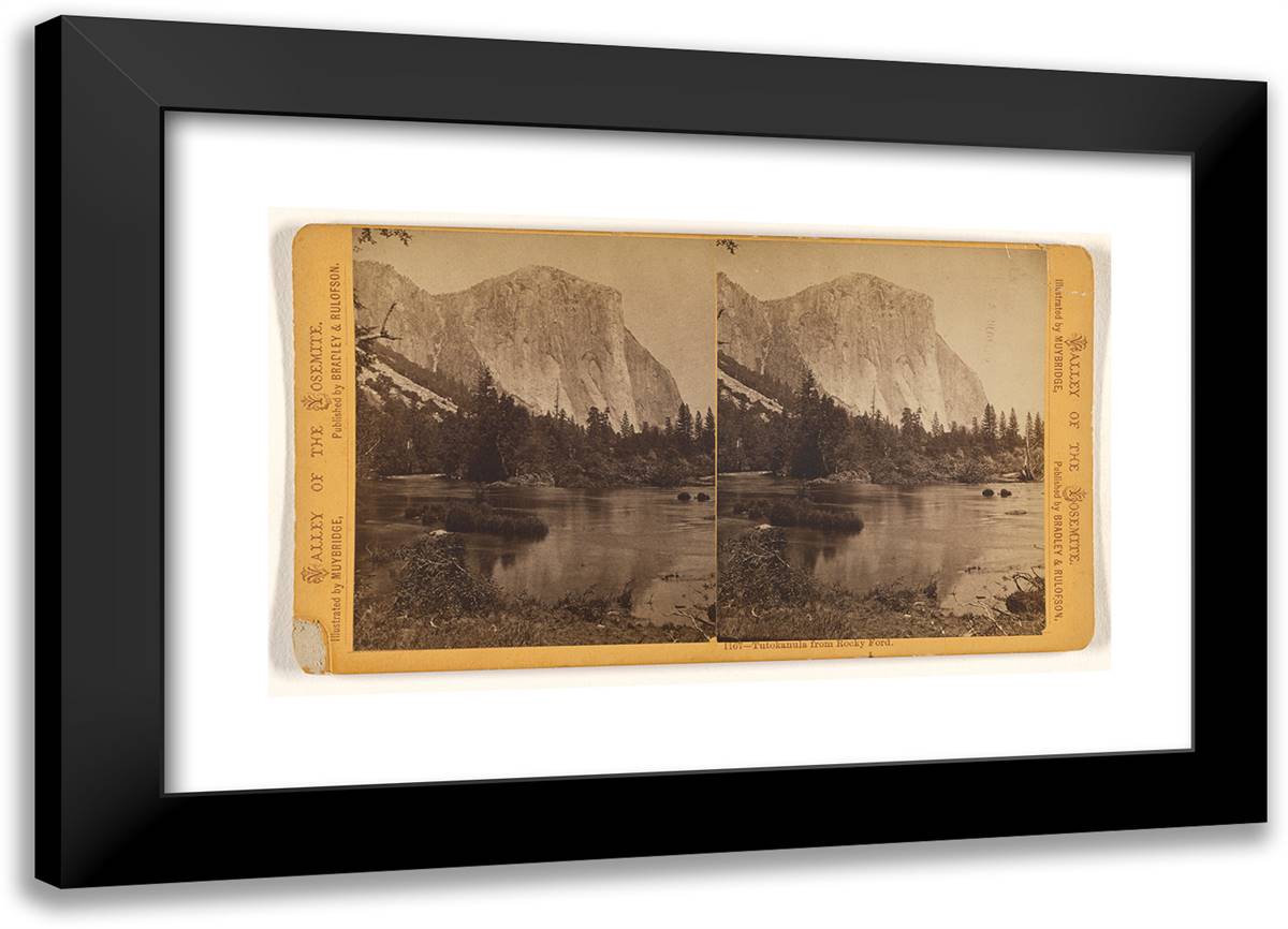 Tutokanula from Rocky Ford. 24x17 Black Modern Wood Framed Art Print Poster by Muybridge, Eadweard