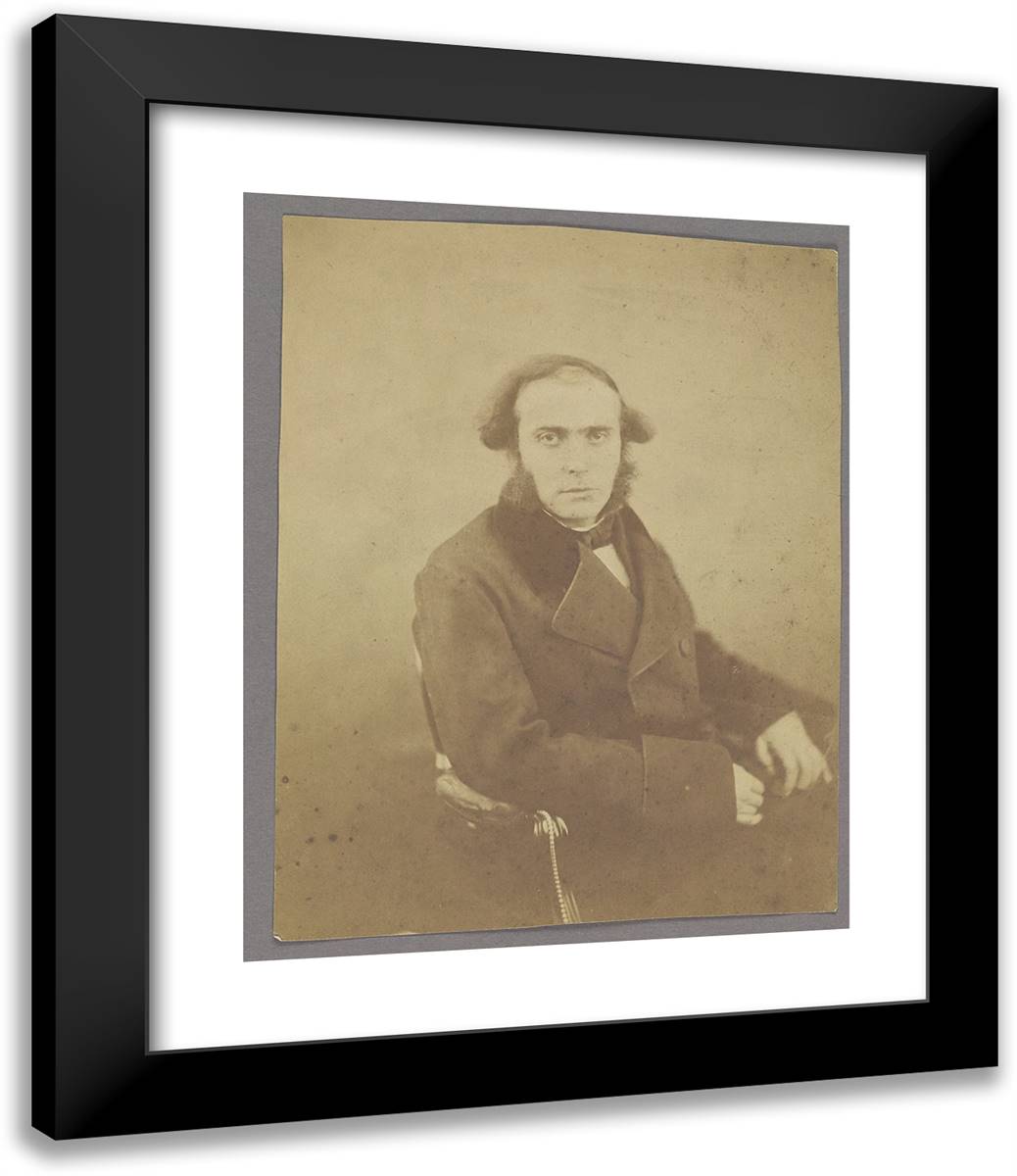 Adrie-Mr. Mercier 20x24 Black Modern Wood Framed Art Print Poster by Nadar, Gaspard