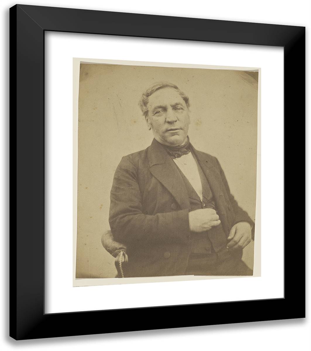 Adrie-Oncle Fauquet 20x23 Black Modern Wood Framed Art Print Poster by Nadar, Gaspard