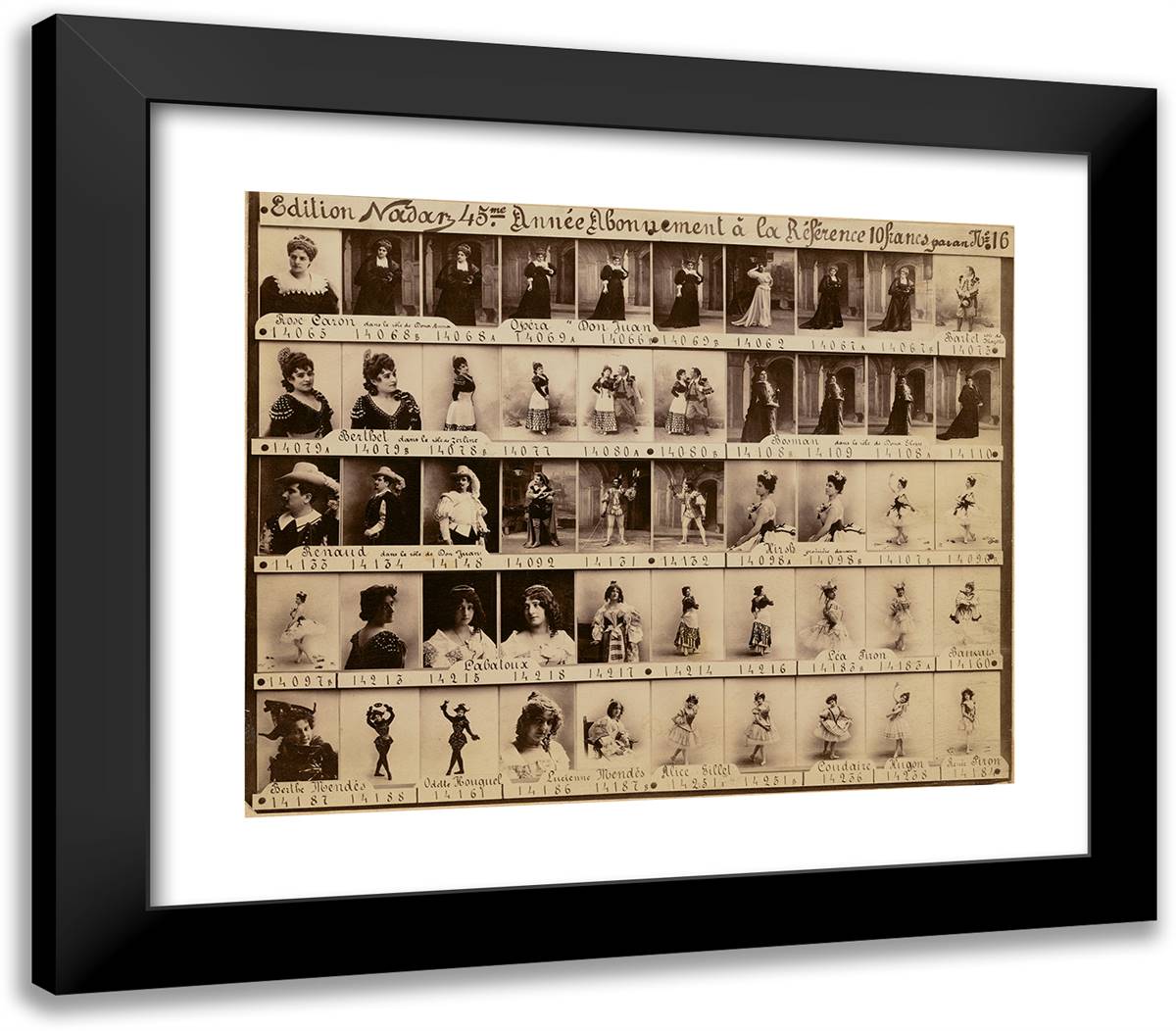 Paul -(Advertisement for Edition Nadar No. 16) 23x20 Black Modern Wood Framed Art Print Poster by Nadar, Gaspard