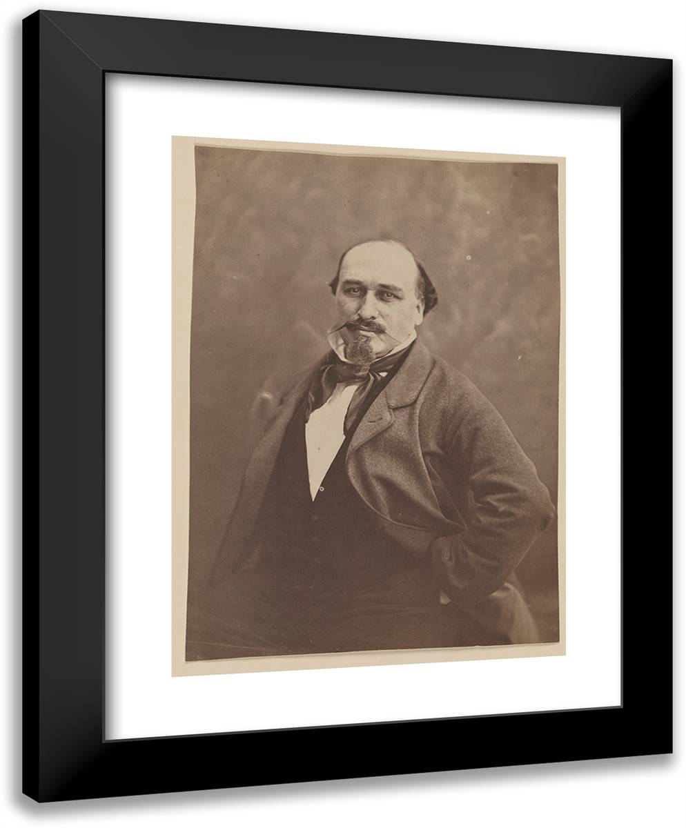 A. Ponroy, Aut(Eur) Dram(Atique) 19x24 Black Modern Wood Framed Art Print Poster by Nadar, Gaspard