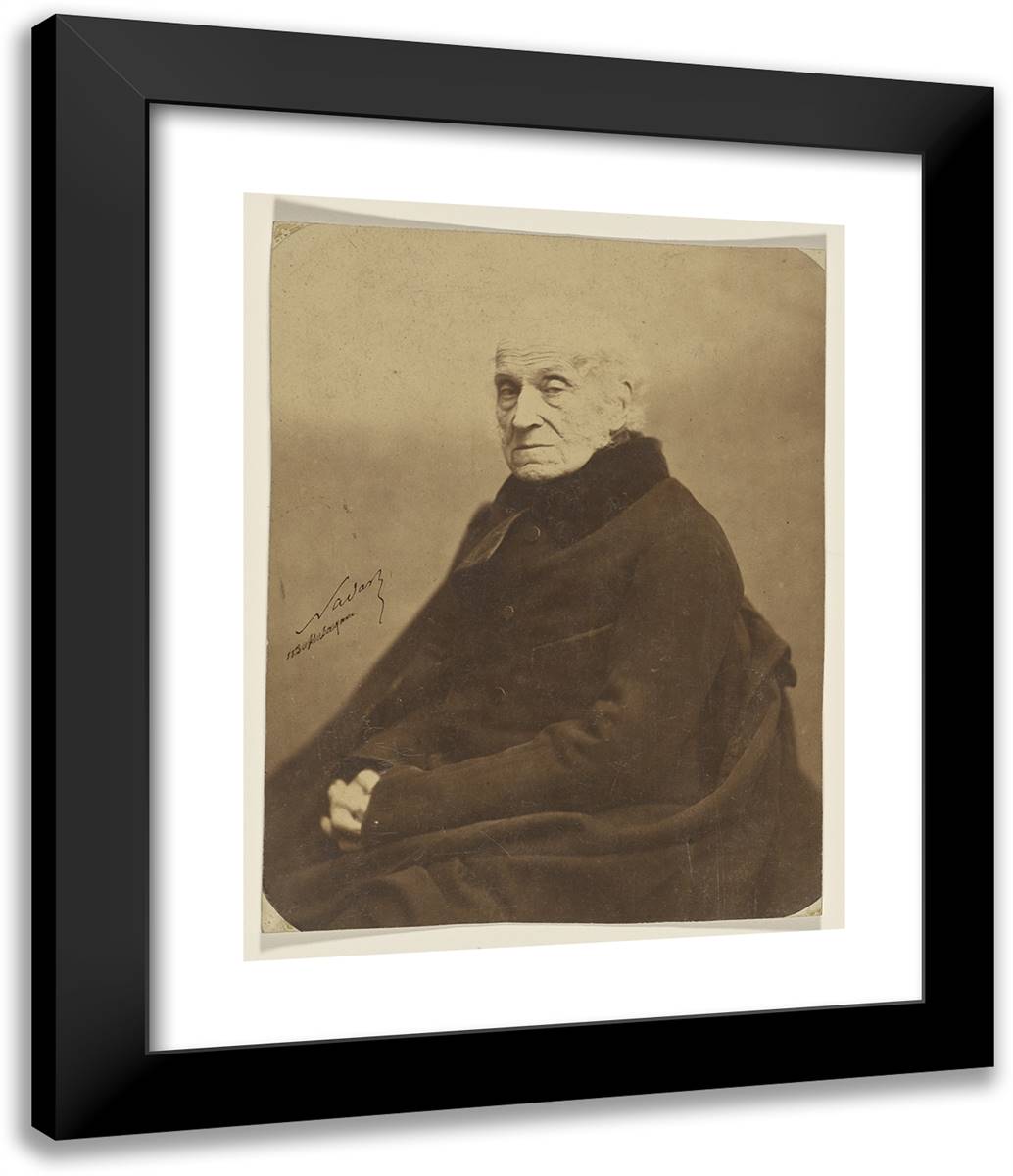 Adam-Georges Czartoryski 20x24 Black Modern Wood Framed Art Print Poster by Nadar, Gaspard