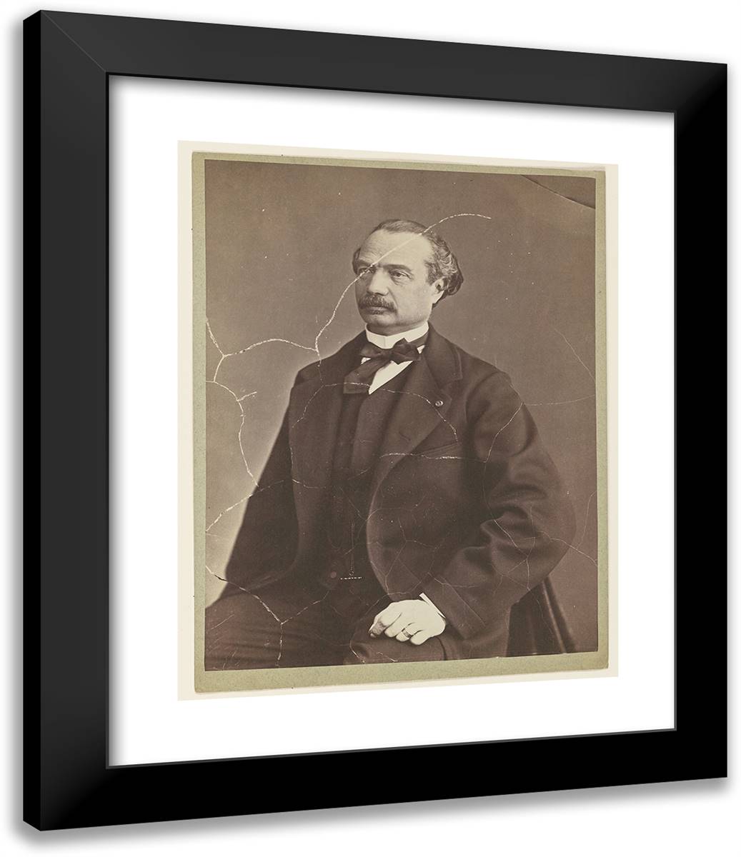 Auguste Maquet 20x24 Black Modern Wood Framed Art Print Poster by Nadar, Gaspard