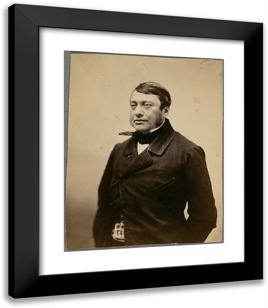 Auguste VIllemot 20x23 Black Modern Wood Framed Art Print Poster by Nadar, Gaspard