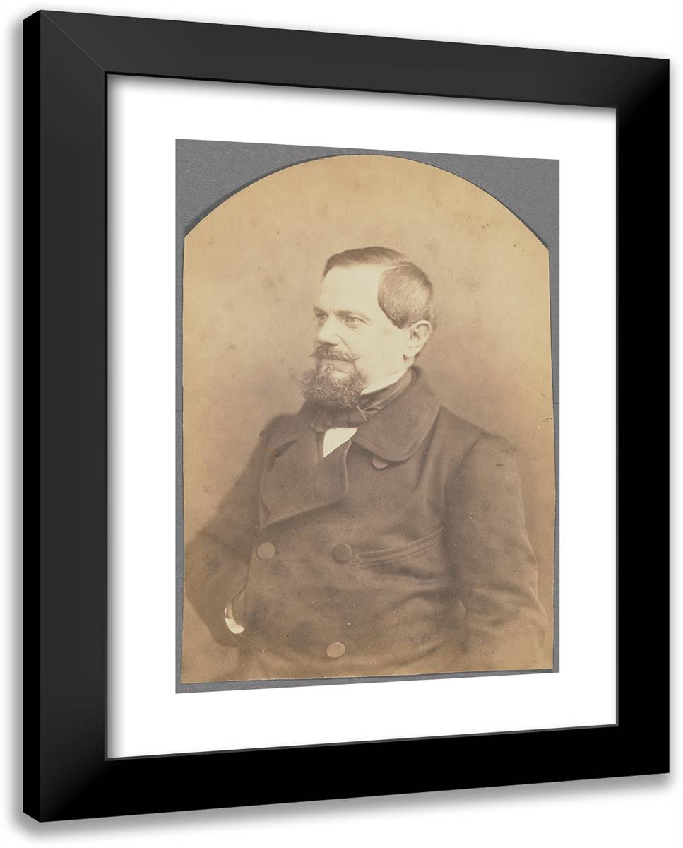 B(Ar)On Sinas, Financier Hungrois, Milliardaire 19x24 Black Modern Wood Framed Art Print Poster by Nadar, Gaspard