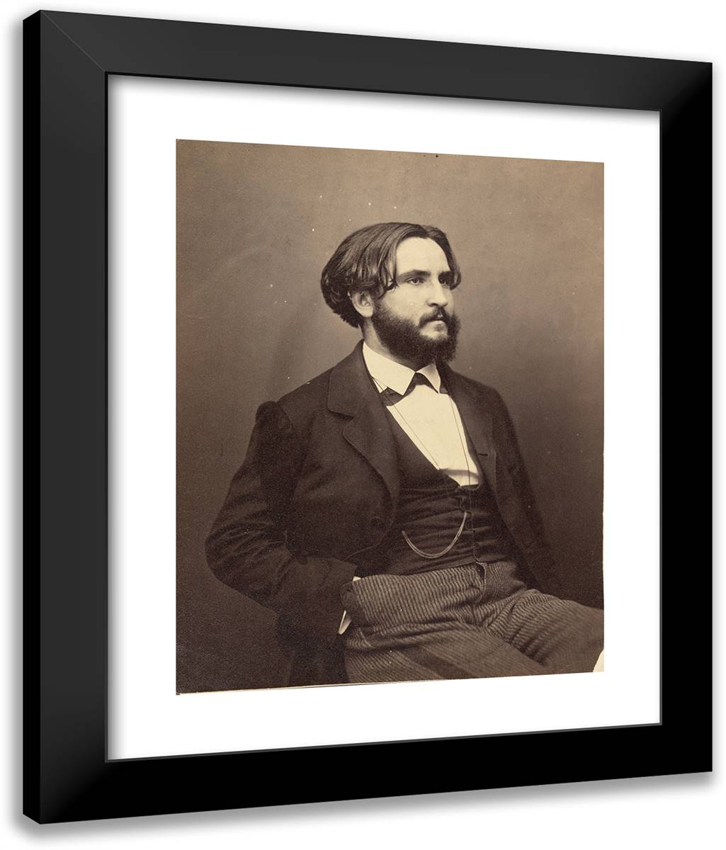 Ch(Arles) De Courcy 20x24 Black Modern Wood Framed Art Print Poster by Nadar, Gaspard