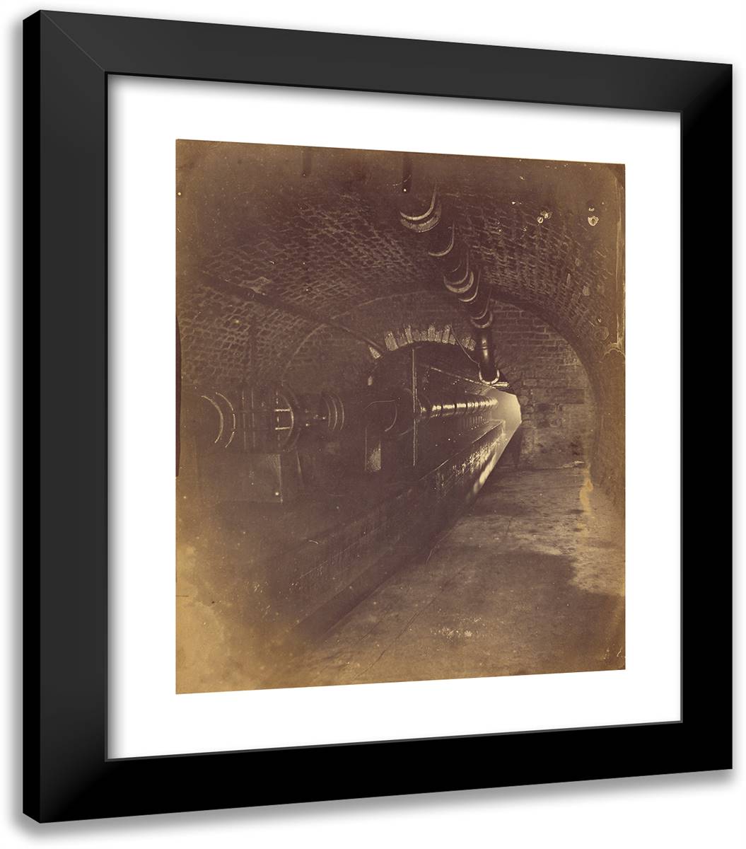 Chambre Du Rue Saint-Denis 20x23 Black Modern Wood Framed Art Print Poster by Nadar, Gaspard