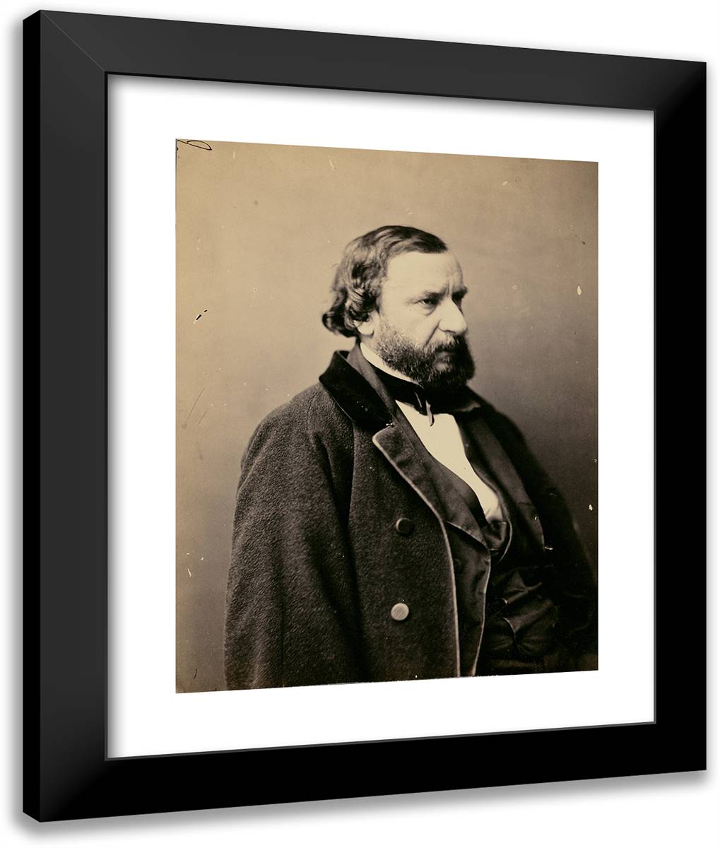Constant Troyon, Peintre Paysagiste 20x24 Black Modern Wood Framed Art Print Poster by Nadar, Gaspard
