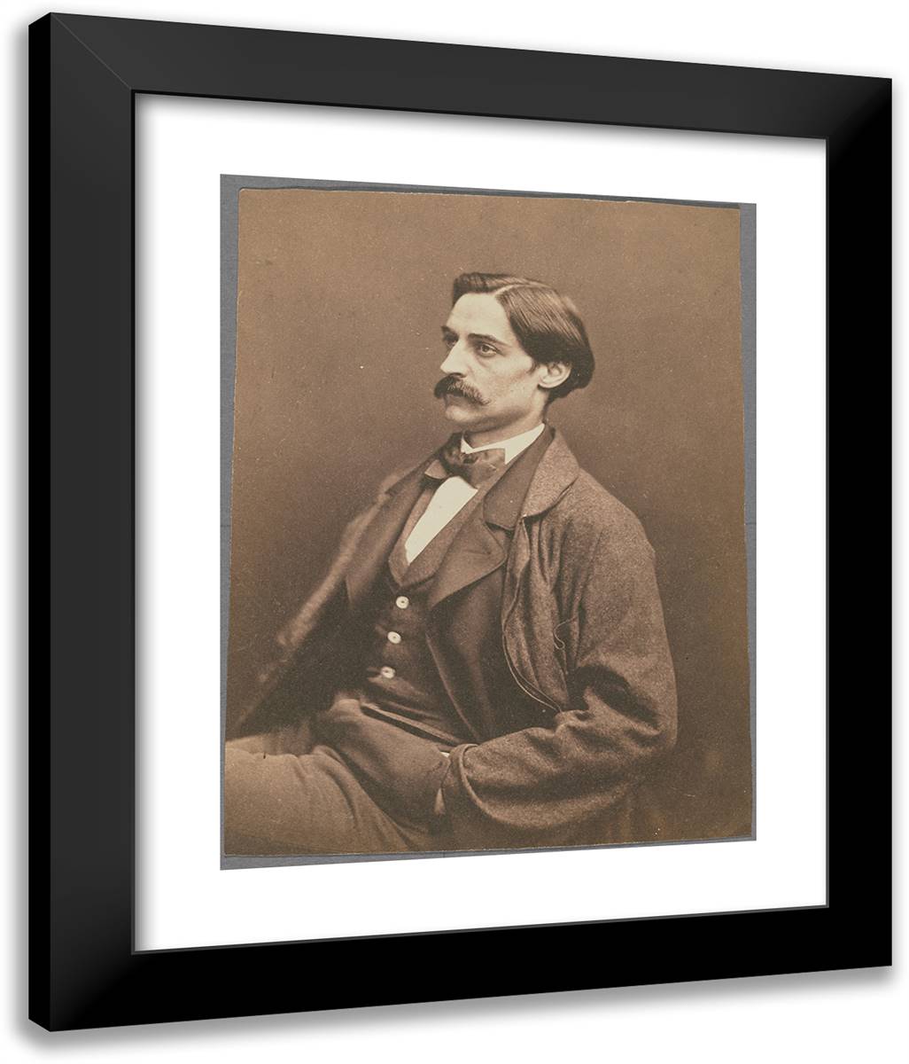 De La Lande, Chimiste 20x24 Black Modern Wood Framed Art Print Poster by Nadar, Gaspard