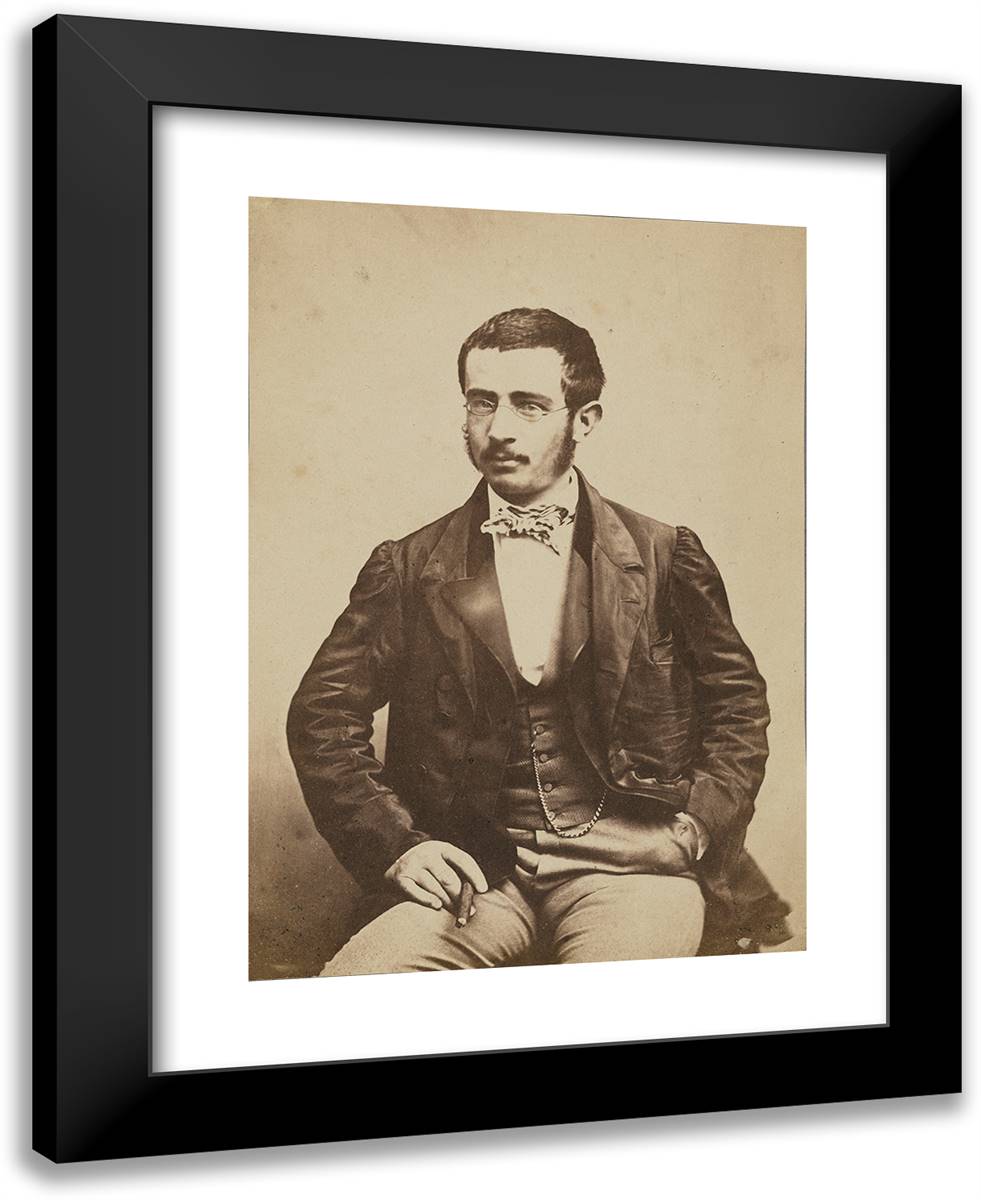Emile Besselierie 19x24 Black Modern Wood Framed Art Print Poster by Nadar, Gaspard