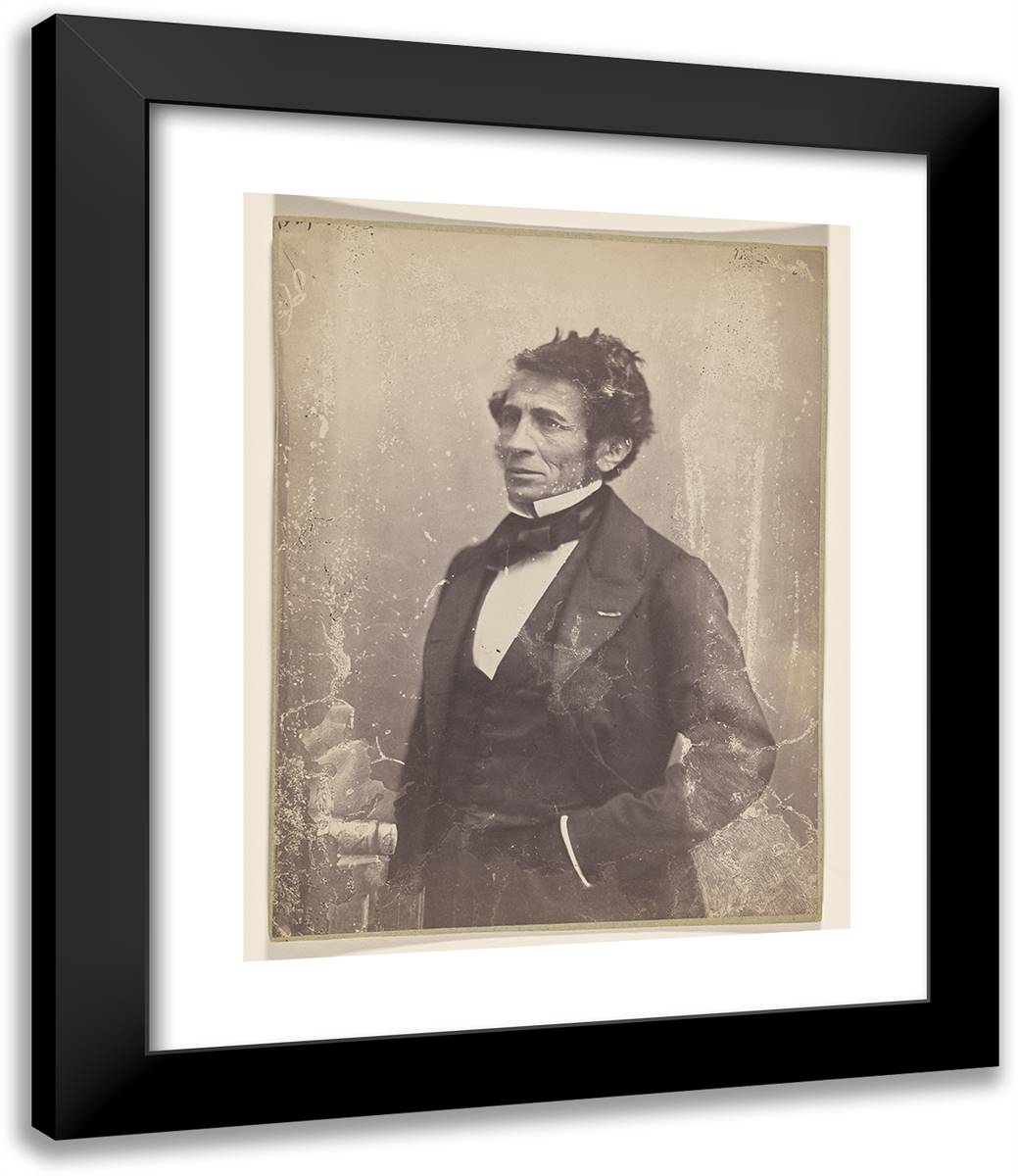 Emile Pereire, Financier 20x24 Black Modern Wood Framed Art Print Poster by Nadar, Gaspard