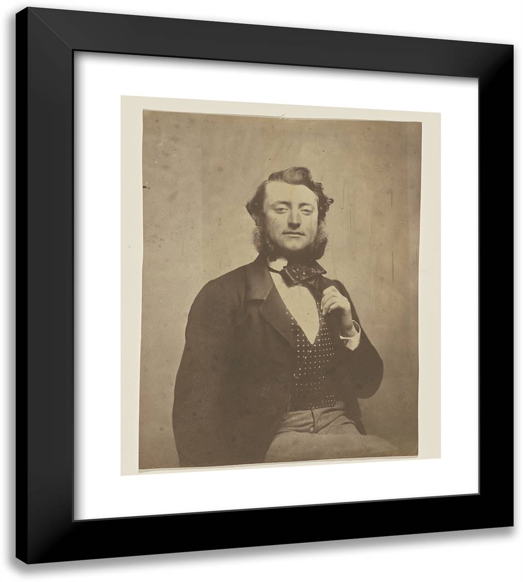 Eugene Lemaitre 20x22 Black Modern Wood Framed Art Print Poster by Nadar, Gaspard