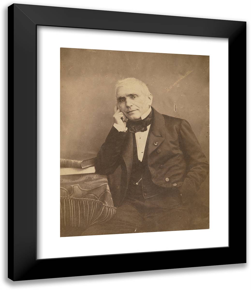 Eugene Scribe 20x24 Black Modern Wood Framed Art Print Poster by Nadar, Gaspard