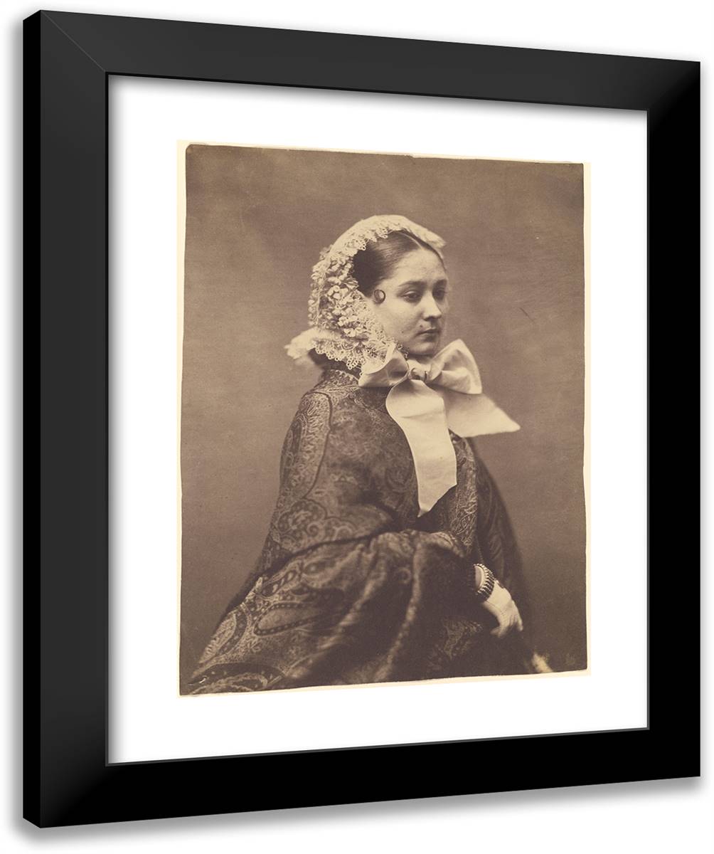 Finette (Mabille) 20x24 Black Modern Wood Framed Art Print Poster by Nadar, Gaspard