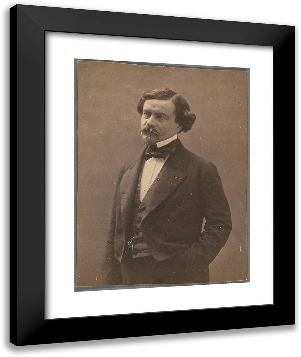 Francis Wey 20x24 Black Modern Wood Framed Art Print Poster by Nadar, Gaspard