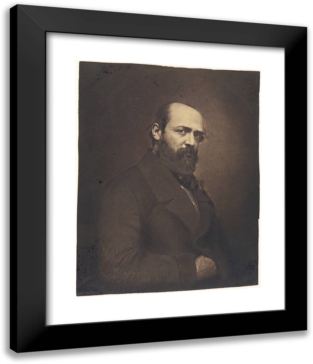 Henri Murger III 20x24 Black Modern Wood Framed Art Print Poster by Nadar, Gaspard