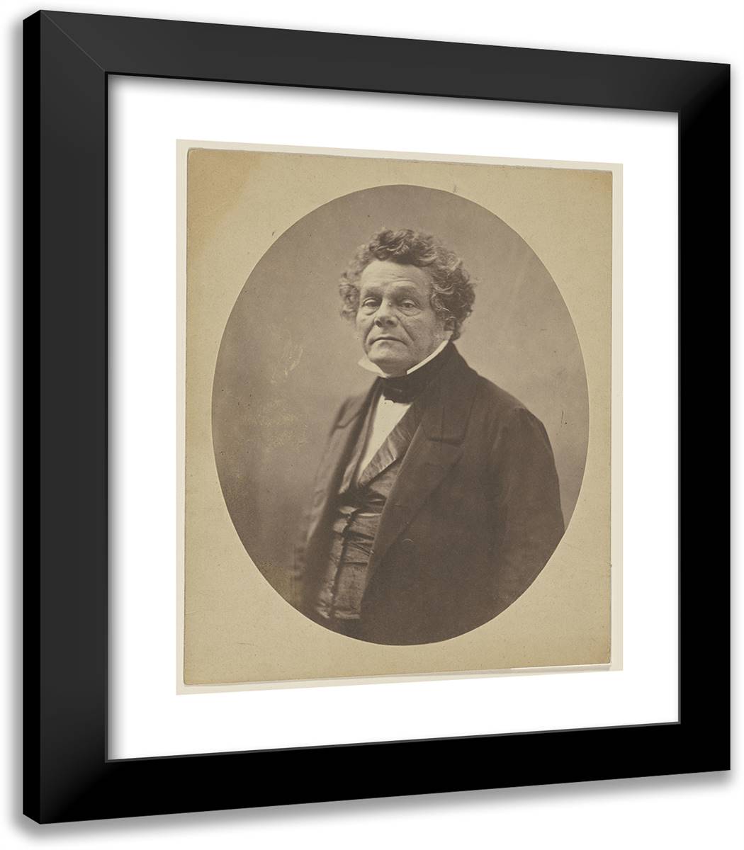 Isaac-Adolphe Cremieux 20x23 Black Modern Wood Framed Art Print Poster by Nadar, Gaspard