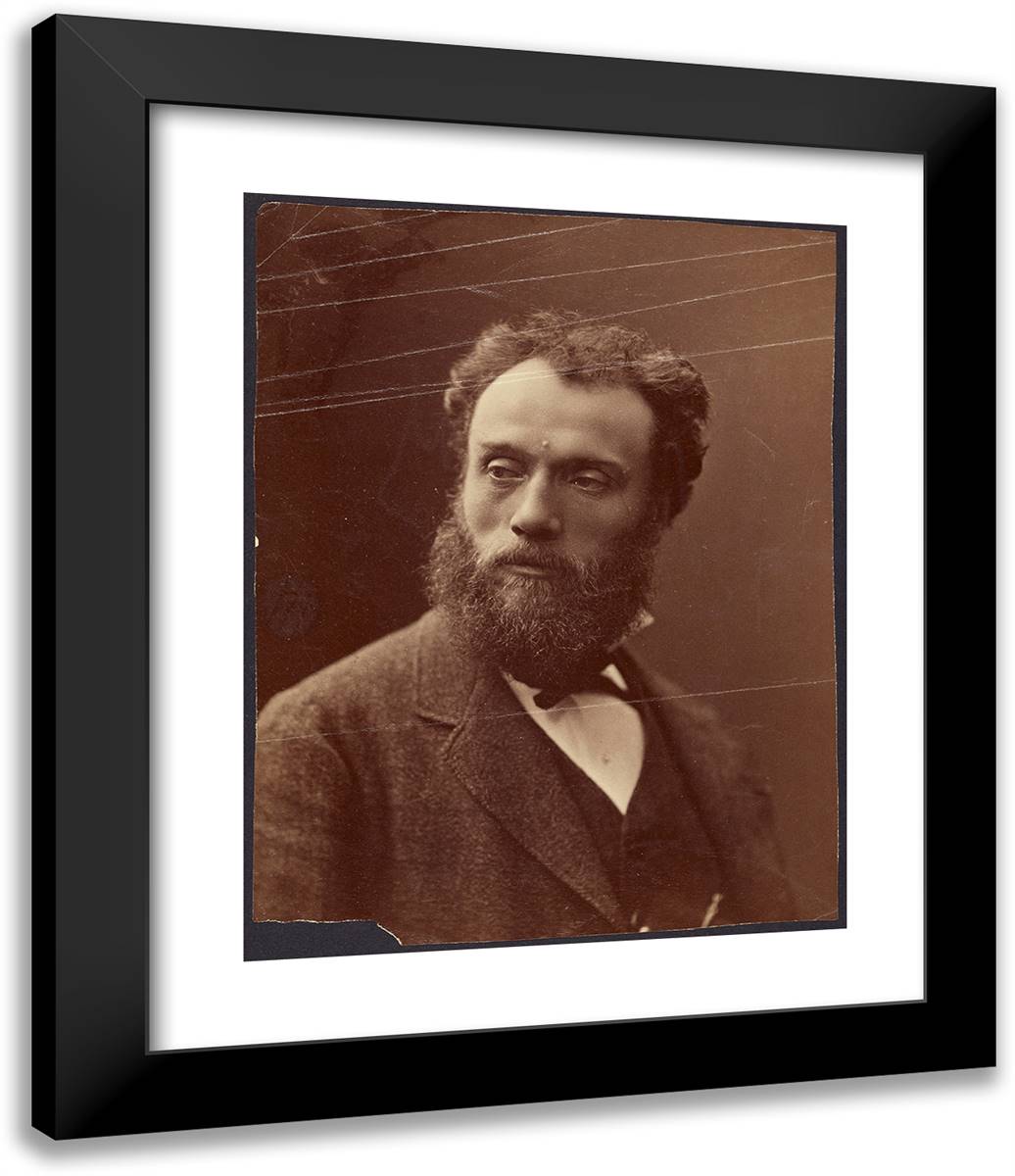J.-P. Laurens, Peintre 20x24 Black Modern Wood Framed Art Print Poster by Nadar, Gaspard