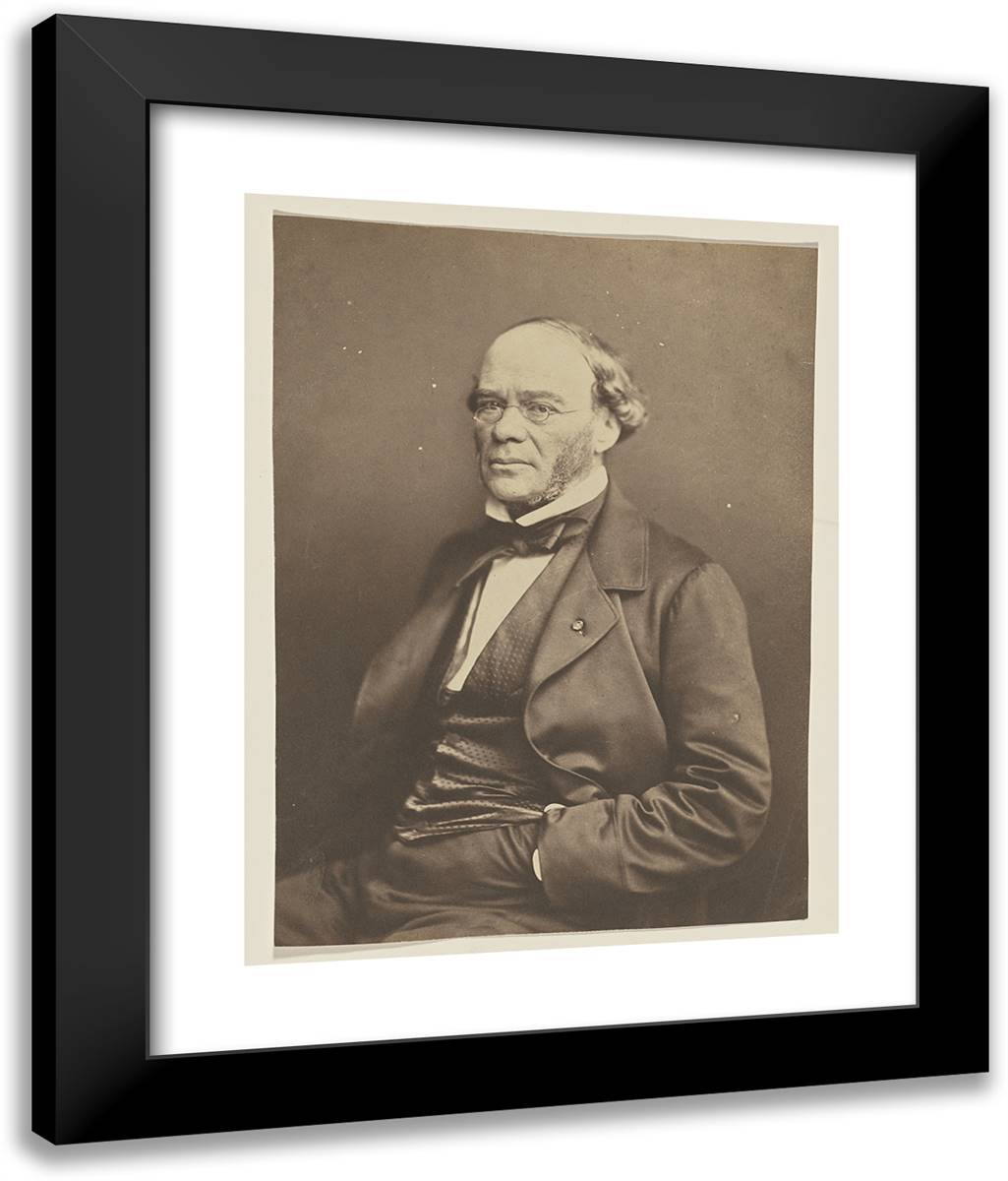 Jacques-Fromental Halevy 20x24 Black Modern Wood Framed Art Print Poster by Nadar, Gaspard