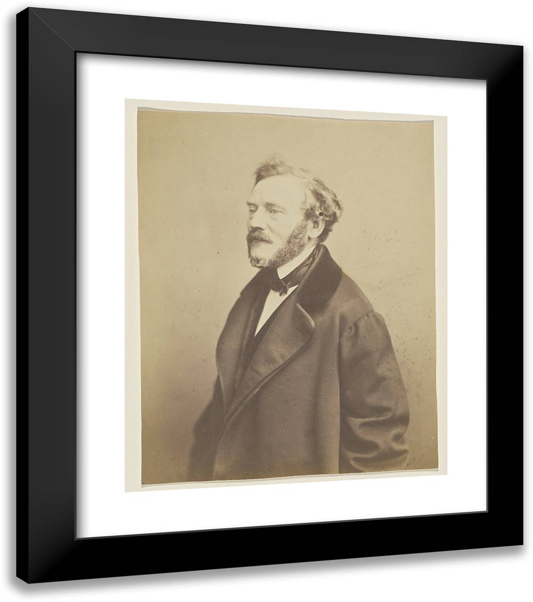 Jules Lovy, Publiciste 20x23 Black Modern Wood Framed Art Print Poster by Nadar, Gaspard