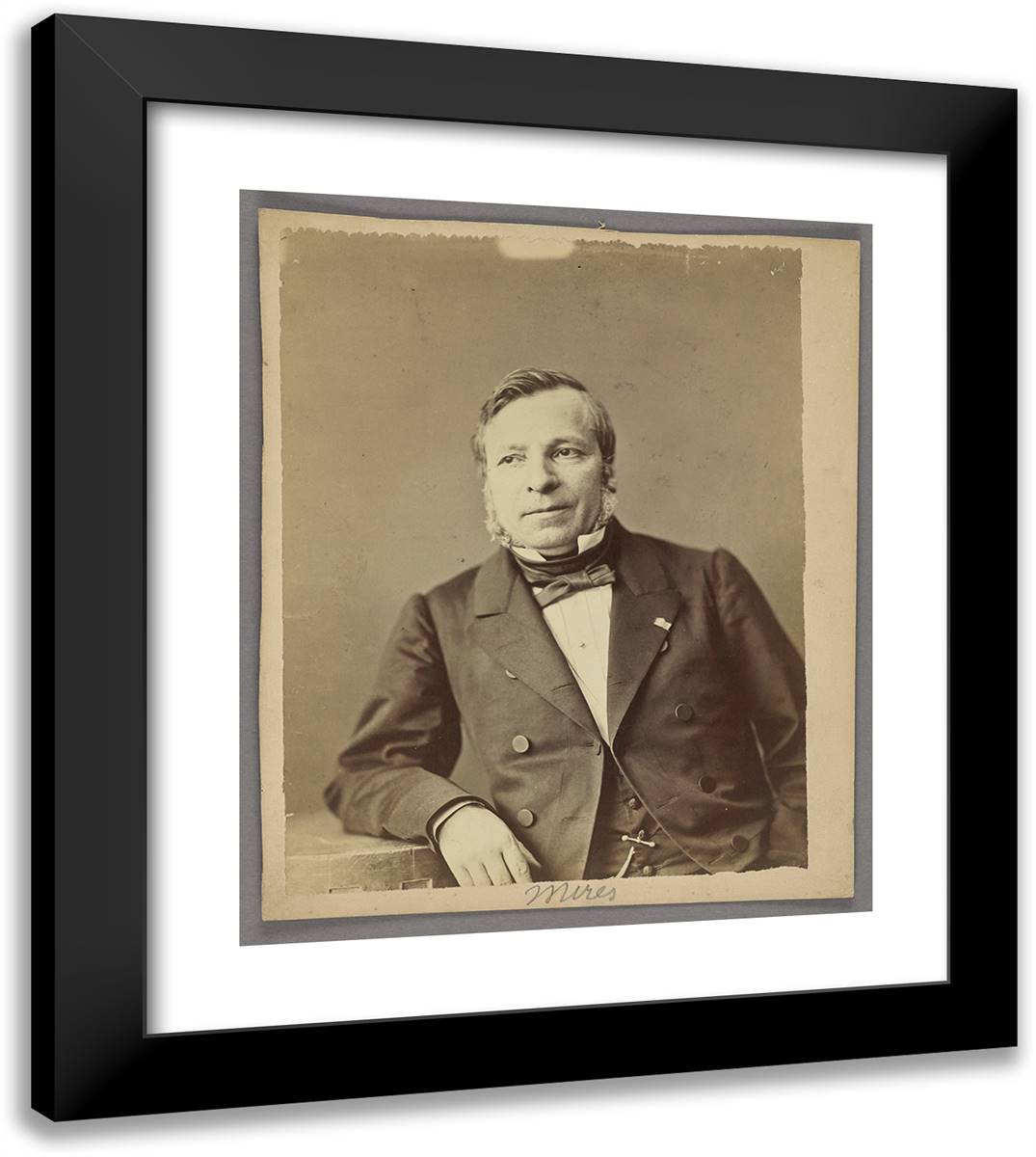 Jules Mires 20x23 Black Modern Wood Framed Art Print Poster by Nadar, Gaspard