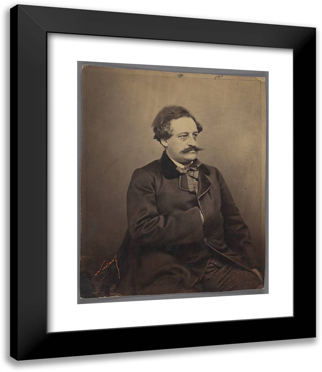 Jules Noriac II 20x24 Black Modern Wood Framed Art Print Poster by Nadar, Gaspard