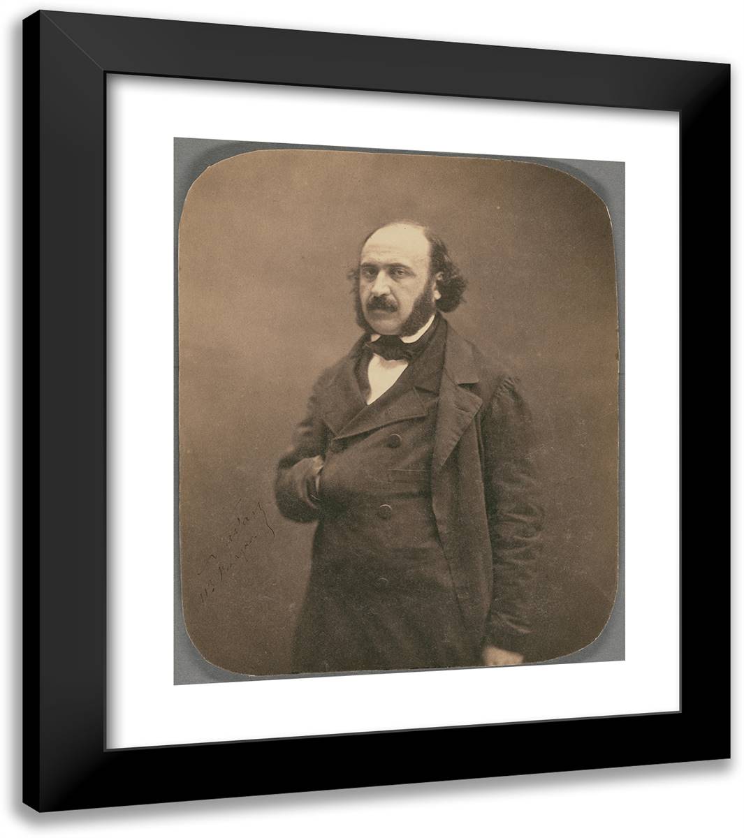 Jules Simon II 20x23 Black Modern Wood Framed Art Print Poster by Nadar, Gaspard