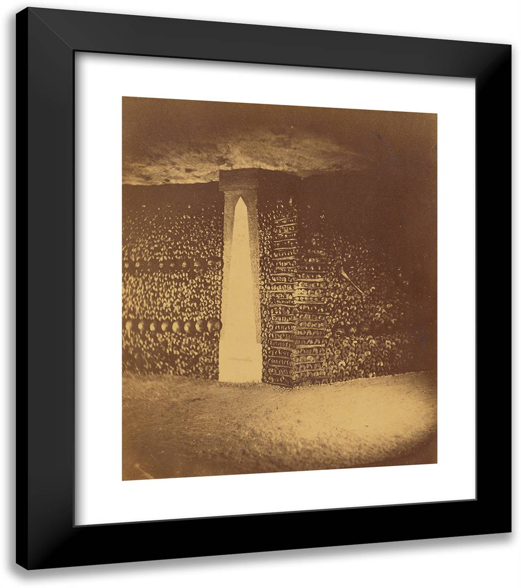 Layers of Tibias 20x23 Black Modern Wood Framed Art Print Poster by Nadar, Gaspard