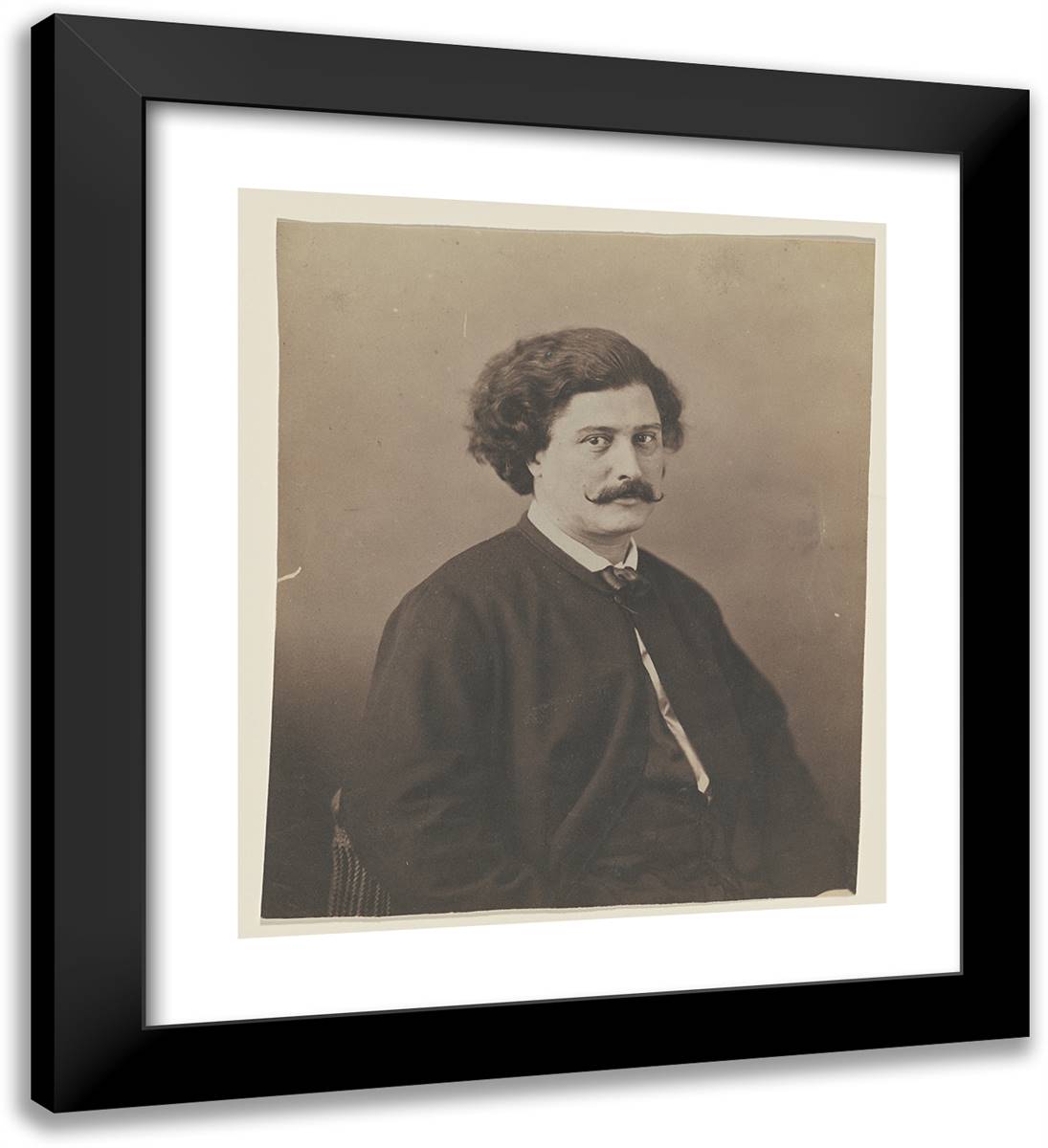 Lecomte 20x22 Black Modern Wood Framed Art Print Poster by Nadar, Gaspard