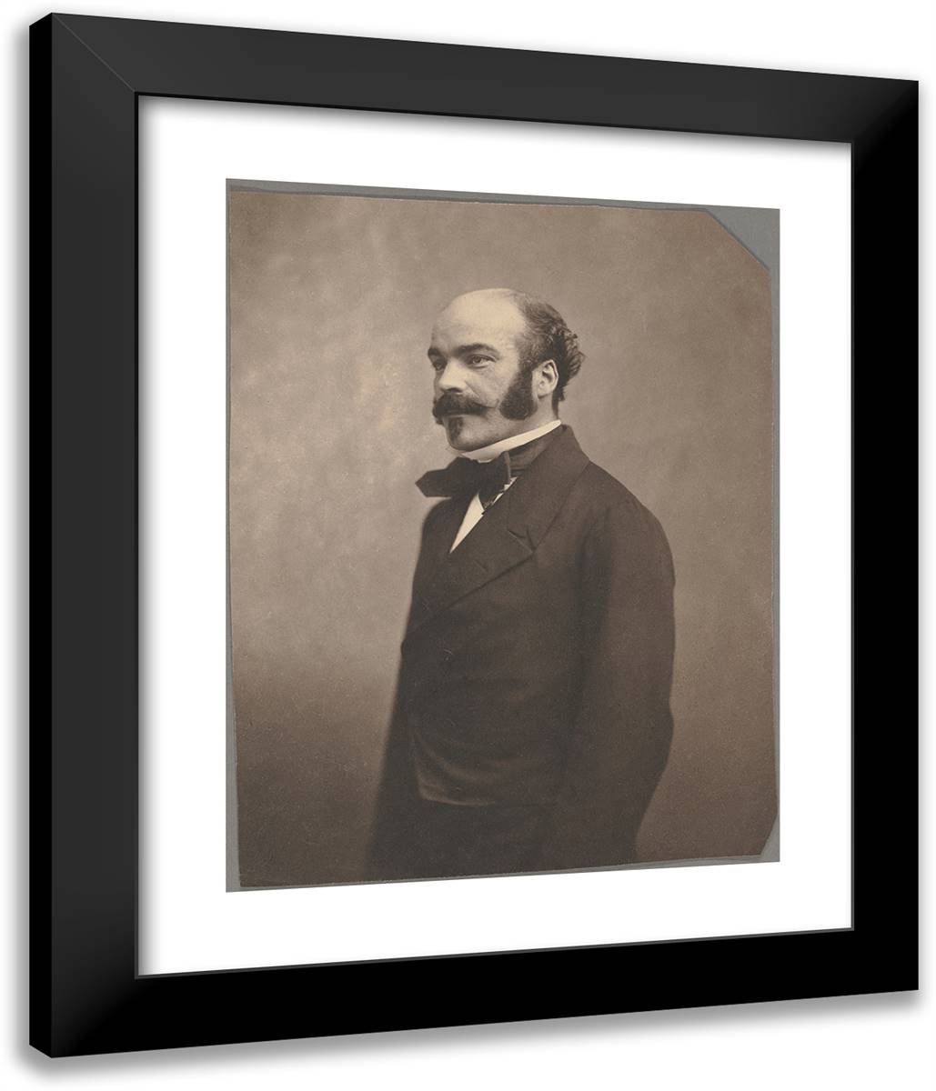 Lherminier 20x24 Black Modern Wood Framed Art Print Poster by Nadar, Gaspard