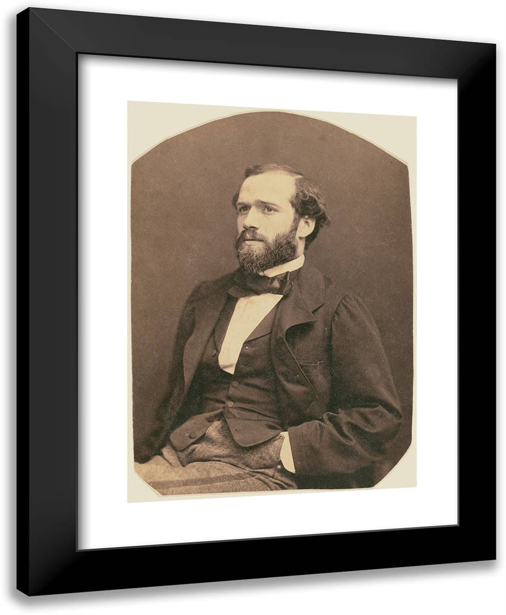 Lory I 19x24 Black Modern Wood Framed Art Print Poster by Nadar, Gaspard