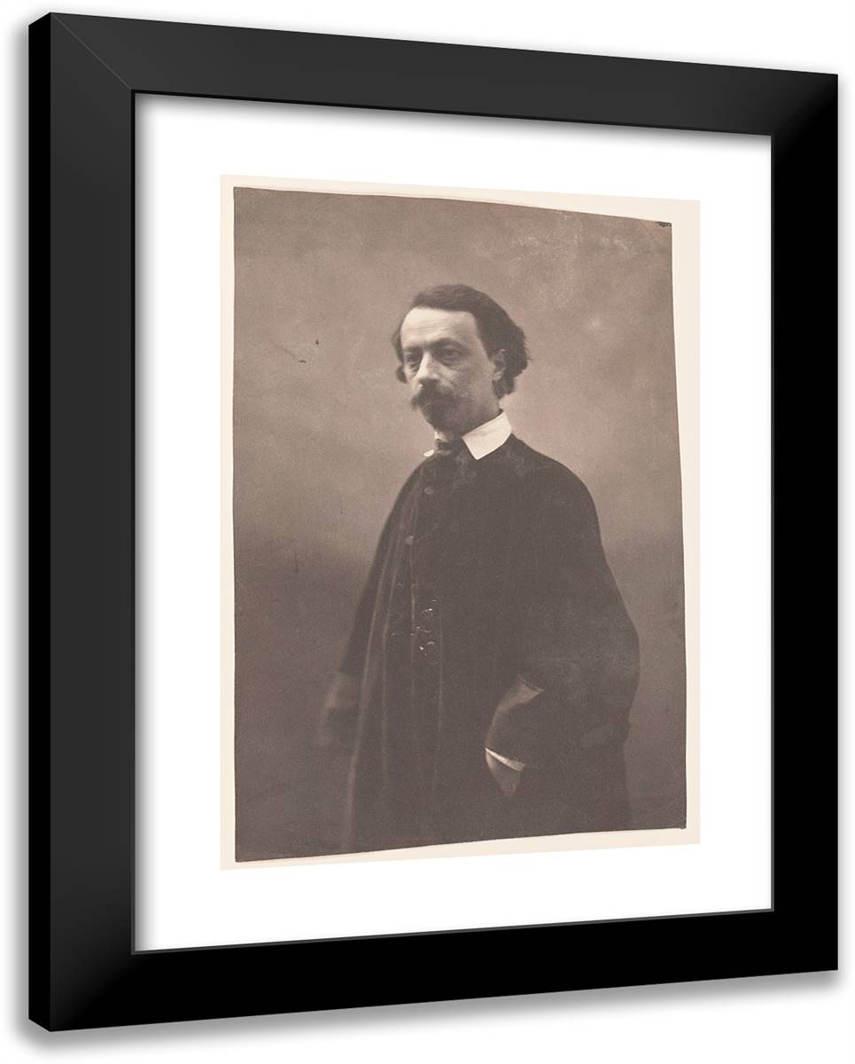 M. Jules De Premaray, Courrier Des Theatres 19x24 Black Modern Wood Framed Art Print Poster by Nadar, Gaspard