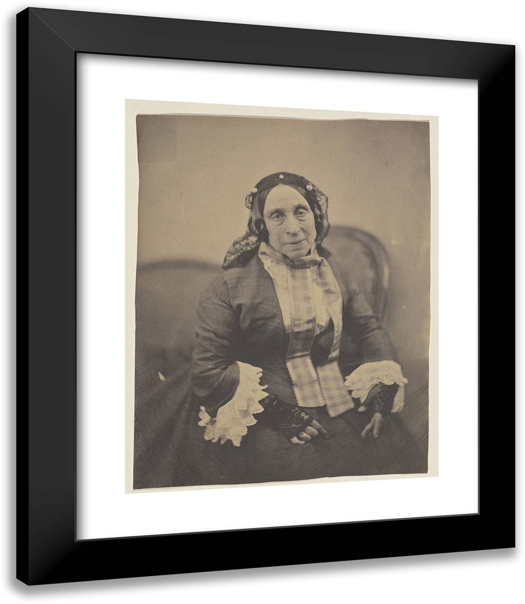 Marceline Desbordes-Valmore 20x23 Black Modern Wood Framed Art Print Poster by Nadar, Gaspard