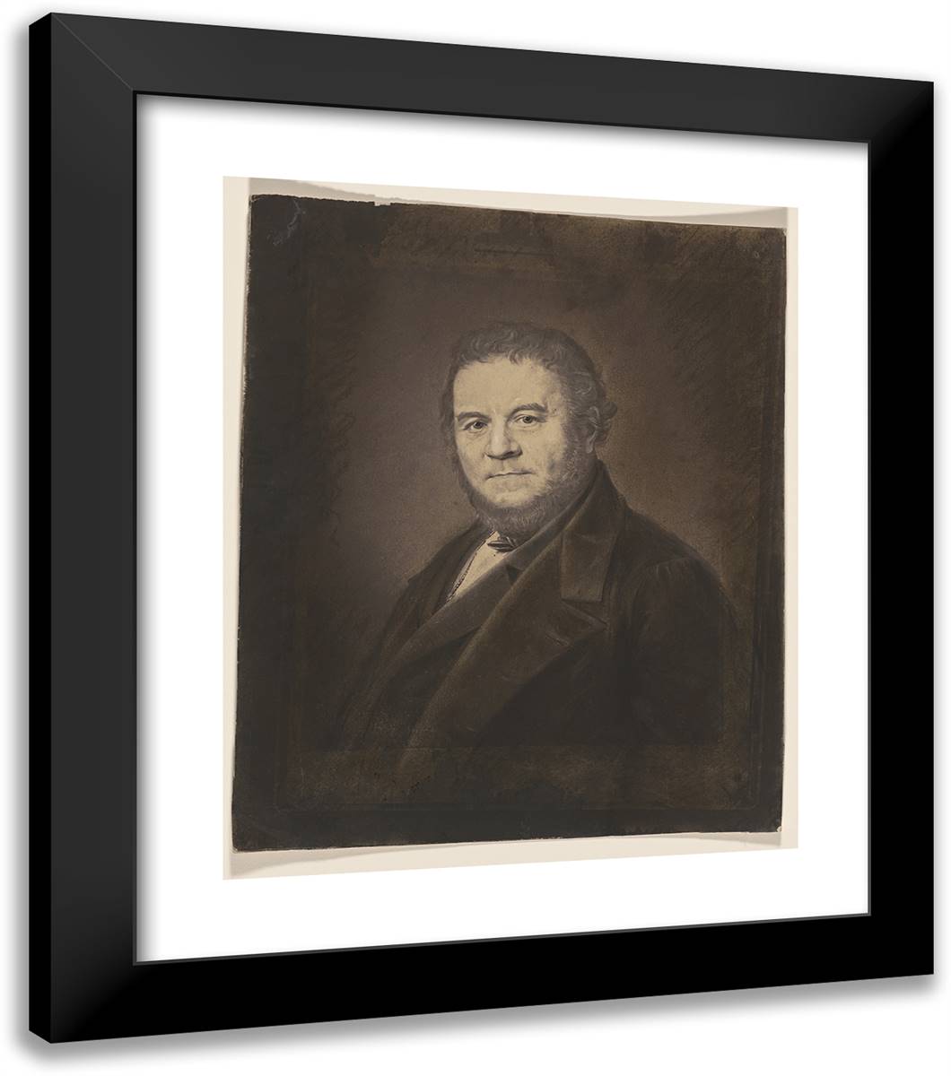 Marie-Henri Beyle Stendhal 20x23 Black Modern Wood Framed Art Print Poster by Nadar, Gaspard