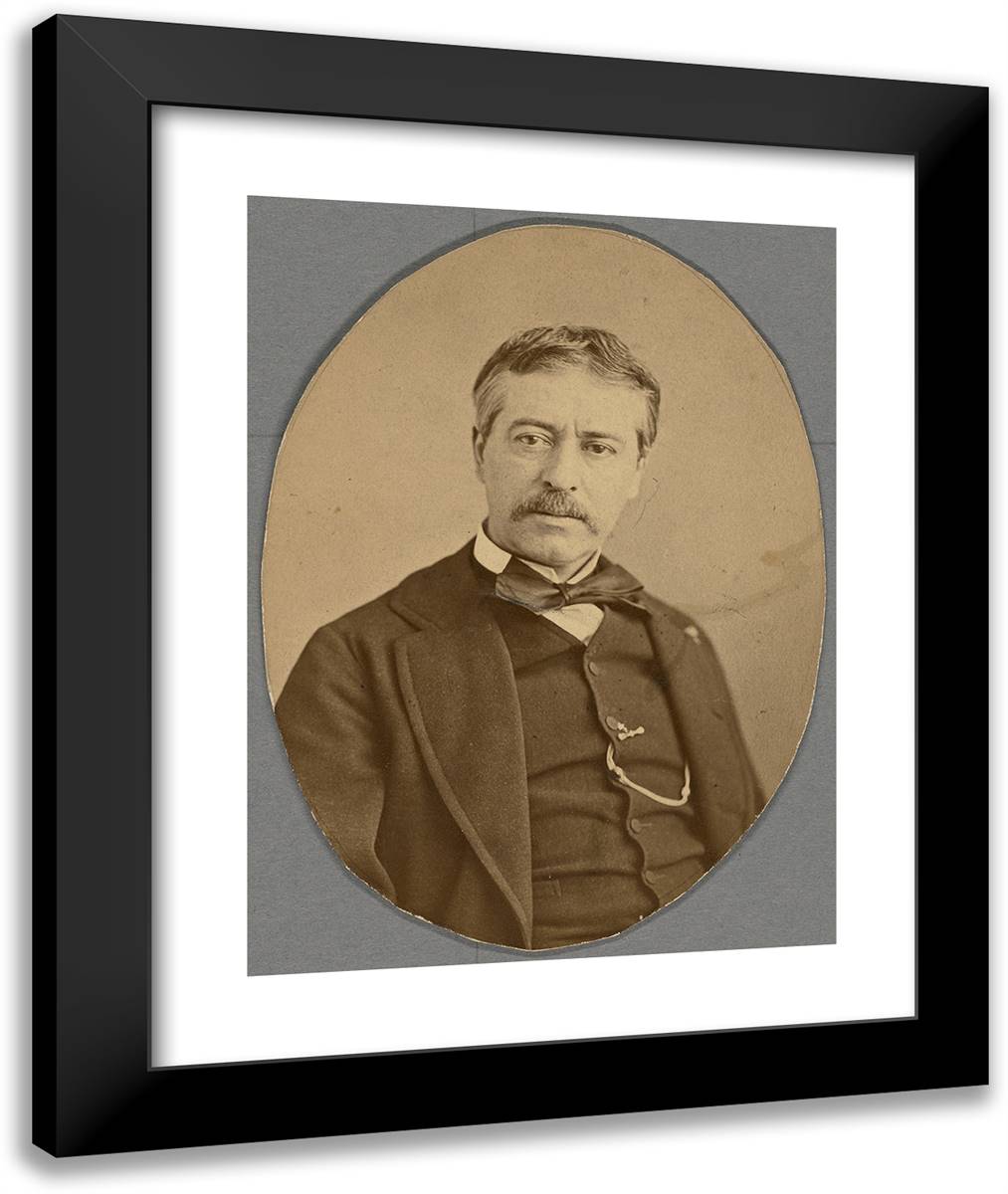 Maurice Sand 20x24 Black Modern Wood Framed Art Print Poster by Nadar, Gaspard